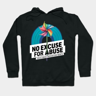 No-Excuse For Abuse Child Abuse Month Hoodie